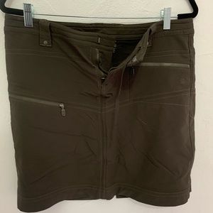 Athleta Olive Green Mini Skirt